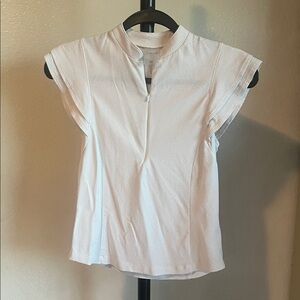 CALIA by Carrie Underwood White Cap Sleeve Blouse